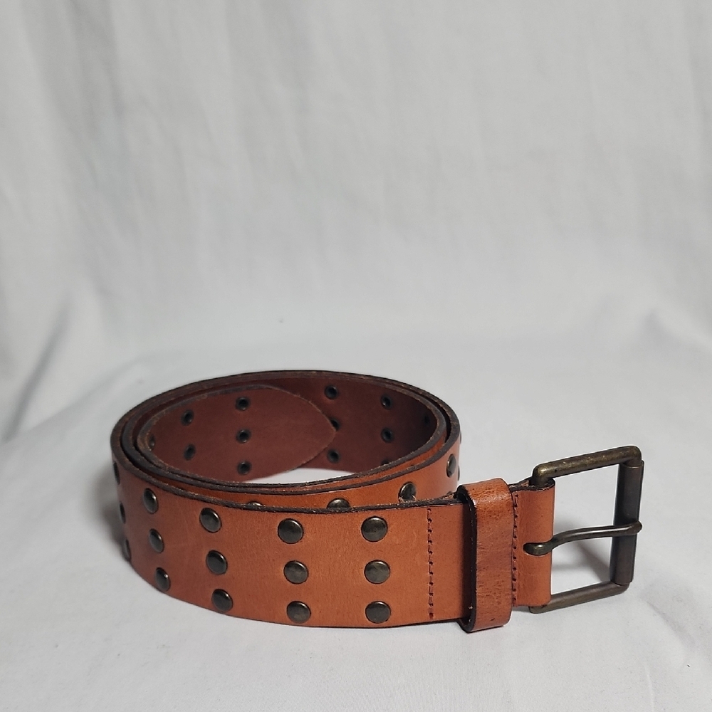 Source Unknown Brown Studded Belt - image 2